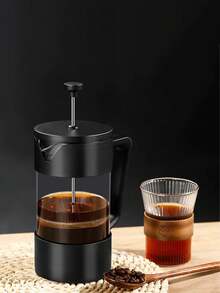1 pieza Cafetera de émbolo francés. Apta para preparar té y café. Cafetera y tetera multiusos. Olla de émbolo francés. Separación de residuos, extractor de café concentrado. - Multicolor - Ver 5
