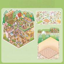 [Bộ nhãn dán Gucard, Mô hình tiểu cảnh, 67 nhãn dán phong cảnh với nhiều kiểu dáng khác nhau!!!] Thế giới thu nhỏ chất lượng cao: Mô hình tiểu cảnh Dreamland, kích thước lớn, tự làm, nhãn dán nhà thu nhỏ - Mô hình tiểu cảnh thẩm mỹ cao - Nhiều màu - Xem 32