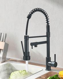 Kitchen Faucet - 黑色 - 查看 1