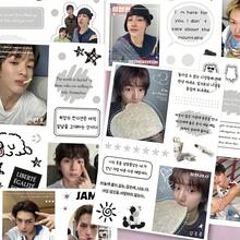 8张 CORTI S KPOP 男团人物贴纸套装，Marti、NZhao、Yufan、James、Juhoon、Seonghyeon、Keonho 成员系列，防水 PVC 贴纸，创意拼贴贴纸，适用于日记本、剪贴簿、笔记本电脑、手机，粉丝应援收藏品，K-Pop 偶像周边，DIY 装饰礼物 - 彩色 - 查看 3