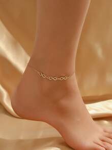 سوار كاحل بشكل اللانهائية للنساء، مجوهرات شاطئية، إكسسوار للعطلات