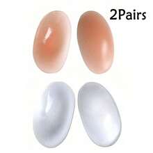 1/2 Pair Elegant Invisible Silicone Shoulder Pads, Rectangular Shoulder Pads, Fake Shoulder Pads, Non-Slip Shoulder Pads, Narrow Shoulder Pads, Unisex Silicone Shoulder Pads, Anti-Slip, Self-Adhesive, Transparent Silicone, Suitable For Men And Women Oblique Shoulder, High And Low Collar Suits, T-Shirts - Multicolor - View 17