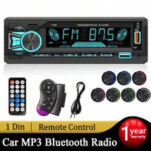 Car Radio Single Din Stereo Player Digital Bluetooth MP3 Player FM Radio Stereo Audio Music USB With In Dash AUX Input - A - View 9