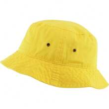 KBETHOS - Gorro Unisex de algodón Lavado para Exteriores - (1. Cubo Clásico) Amarillo - Ver 3