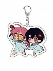 5厘米亚克力双面动漫钥匙扣，精致动漫周边，适合作为学生礼物、生日礼物、节日礼物 - 彩色 - 查看 19