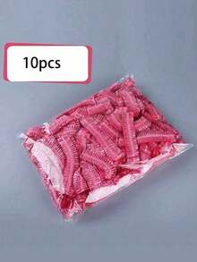 100pcs/50pcs/10pcs Disposable Shower Caps For Women, Waterproof And Oil-Proof, Bathing Hair Cover, Home Use, Hair Treatment, Hair Dye, Plastic Shower Cap, Extra Large & Thick - Multicolor - View 16