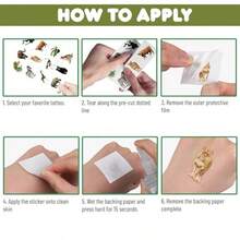 0 piezas de ajes tempora realistas de  de la jungla pegatinas de re bosque jungla raciones para fiestas de cumpleaños alos alos para niños y niñas safari - Multicolor - Ver 5