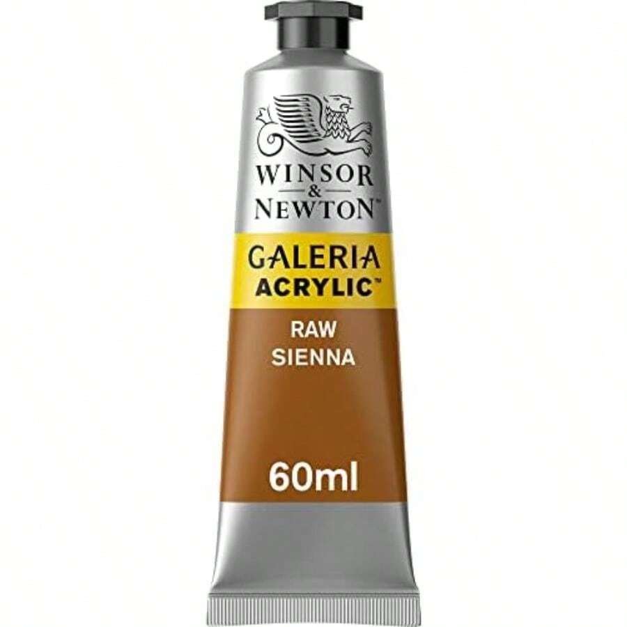 Winsor & Galeria Pintura Acrilica, ,(Marrón (Raw Sienna 552) Tubo de 60 ml) - Multicolor - Ver 1