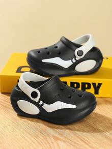 1 Pair Kids Breathable Sandals, Lightweight & Comfortable, Fashionable & Versatile, Suitable For Boys & Girls Casual Daily And Outdoor Activities - Black - View 3
