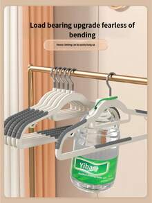 1个/10个/20个/30个装家用衣架，短颈防滑隐形衣架，家居收纳必备 - 彩色 - 查看 6