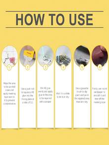 瓷砖裂缝修补胶 - 可修补瓷砖、釉面、大理石孔洞、陶瓷裂缝。新旧版本随机发货。