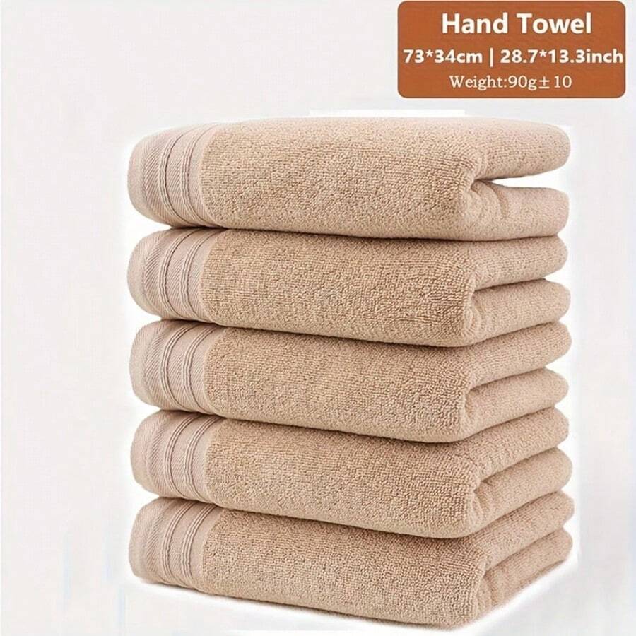 4条装550克毛巾套装，吸水性强，速干面巾，超级柔软亲肤，适用于家庭、浴室、酒店，理想的浴室和酒店用品。 - 彩色 - 查看 1