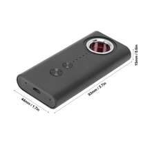 Camera Detector High Sensitivity 6 Levels Smart Chip Portable Wireless Signal Detector for Home Office Hotel Travelling - Negro - Ver 5