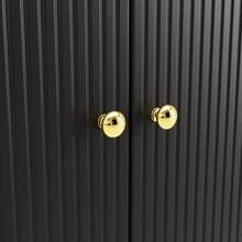 Modern Kitchen Island, Kitchen Cabinet, Sideboard, Kitchen Cabinet With Drawers And Shelves, Display Cabinet For Kitchen And Dining Room, Black - Black - View 11