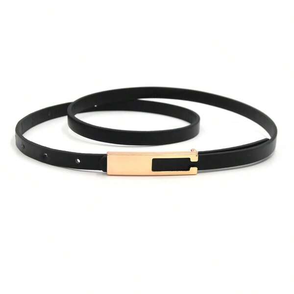 1pc Minimalist Elegant Women's Thin Waist Belt, Suitable For Dresses, Pants