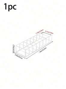 1个可拆卸亚克力化妆品收纳盒，可放置眼影盘、口红、护肤品等，浴室梳妆台收纳架，桌面化妆品架 - 無色 - 查看 13