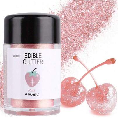 Polvo comestible brillante Brillo Polvo de lustre Decoración de alimentos Espolvorear brillo Polvo brillante para bebida vino bebida pastel caramelo postre panadería restaurante vegano