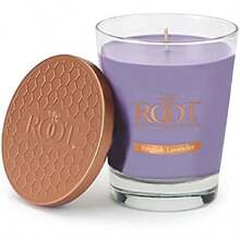 Root egacy Veriglass Vela aromática de Cera de Abeja, tamaño Grande, diseño de huerto de Manzana, Rojo (Sugared Grapefruit), arge, 1, 1(English Lavender L) - Apple - Ver 1