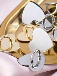Supporto ad anello a forma di cuore per telefono, con retro adesivo, compatibile con la maggior parte delle custodie per telefono, supporto durevole per dita per smartphone, tablet, portachiavi, borse, cinture, cordini, bracciali e collane, accessori per telefono fai-da-te, forniture per appendere - nero - Visualizzare 10