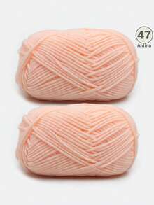 1/2支 5股混色乳白色腈纶纱线，50克/支，柔软多用途，中等粗细的乳白色纱线 - 非常适合手工编织、手工织造、DIY工艺品，可用于DIY钩编包、手提袋、围巾、帽子、毛衣、衣服、拖鞋、鞋子、玩偶、靠垫、钩编毯子、手工钩编项目、DIY小礼物、情人节礼物。