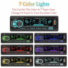 Car Radio Single Din Stereo Player Digital Bluetooth MP3 Player FM Radio Stereo Audio Music USB With In Dash AUX Input - A - View 3