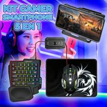 Kit Gamer Bluetooth Para Celular Android 5 en 1 - Multicolor - Ver 6