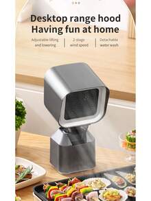 Outdoor & Home Use Portable BBQ & Hot Pot Smoke Extractor, 3600RPM Strong Suction, 60dB Noise - EU C Type Plug(220-240V) - View 3