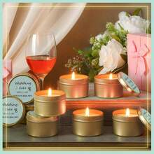 Conelist 8 Pcs Bridesmaid Proposal Gifts Smells Like You'Re In The Bridal Party Candles Bridesmaid Gifts Natural Soy Wax Candles For Best Friends(Light Green,Stylish) - ColorG - 查看 4