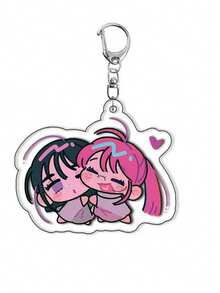 5厘米亚克力双面动漫钥匙扣，精致动漫周边，适合作为学生礼物、生日礼物、节日礼物 - 彩色 - 查看 20