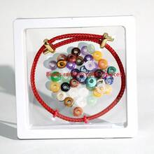 1 Set Bohemian Bracelet Natural Stone Crystal Agate Random Mixed Stone Big Hole Beads DIY Bracelet Set Suitable For Lady Holiday Gift Valentine's Day Gift Making - Large-hole Bead Bracelet - View 12