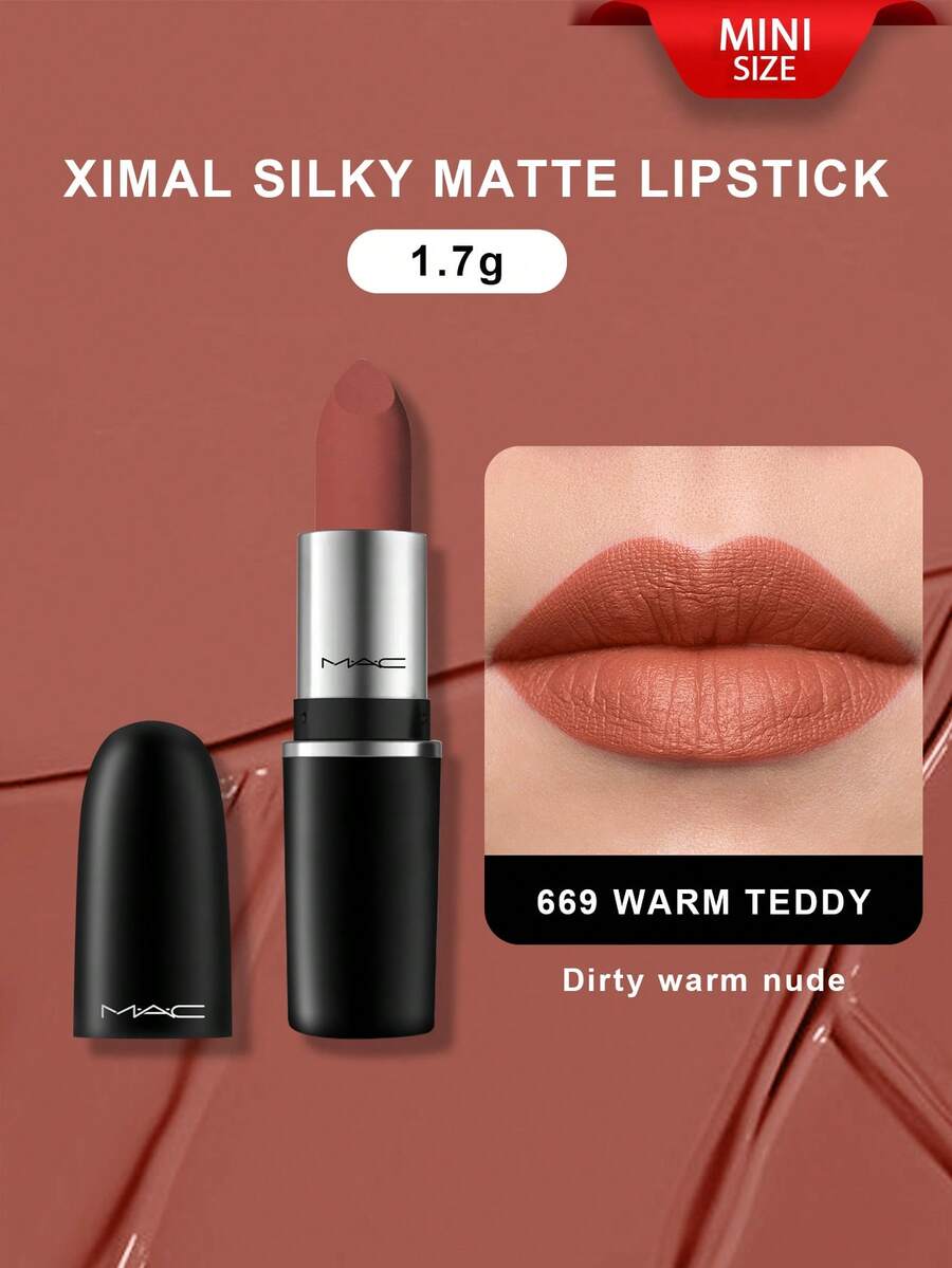 MAC MACXIMAL 缎光哑光唇膏 - 669 暖泰迪熊色，1.7克 - mini #669 - 查看 1