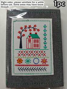 2026 升级版刺绣套装，包含 106 种图解刺绣图案、工具和教程，86 套入门级刺绣套装，便携式多功能单手刺绣书，适合成人和 DIY 手工艺爱好者，易于学习，包含针、绣线、剪刀、模板、布料、记号笔、穿线工具、收纳袋等。