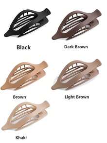 Women Flat Round Hair Clips , Non-Slip Hair Clips, Curved Design Vintage Simple Hair Accessories Clips, Claw Clips, Hair Claws, Clips For Hair, Hair Slide, Hair Barrettes, School Stuff Fashion Hair Clutch Elegant Hair Jaw Clip - Multicolor - View 9