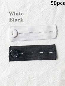 4pcs/2pcs Elastic Waist Extender, Adjustable Waist Extender Buckle For Pants, Suitable For Extending Waistband For Maternity Pants