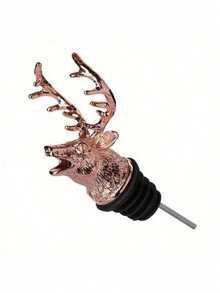 Zinc Alloy Deer Head Wine Pourer Unique Stag Wine Bottle Stoppers Wine Aerators Bar Tools Kitchen Accessories