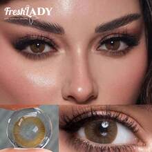 FRESH LADY Freshlady Latte Colored Contact Lenses 1 Year Disposable - Coffee Brown - View 8