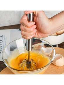 1pc/Set Manual Hand Mixer - Battery-Free, Suitable For Baking And Cooking, Mother's Day Gift - Multicolor - View 7