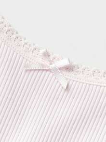 Balabala 女童训练文胸，防凸柔软舒适露脐上衣，青少年入门内衣 - 紅色調 - 查看 3