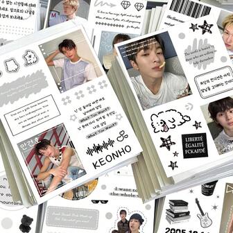 8 PIEZAS Juego de pegatinas de personajes del grupo de chicos KPOP CORTI S, Serie de miembros Marti NZhao Yufan James Juhoon Seonghyeon Keonho, pegatinas de PVC resistentes al agua, pegatinas creativas de collage para diario, scrapbook, portátil, teléfono, artículos coleccionables de apoyo a fans, mercancía de ídolos K-Pop, regalo de decoración DIY para fans