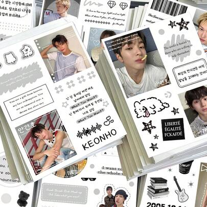 8 PIEZAS Juego de pegatinas de personajes del grupo de chicos KPOP CORTI S, Serie de miembros Marti NZhao Yufan James Juhoon Seonghyeon Keonho, pegatinas de PVC resistentes al agua, pegatinas creativas de collage para diario, scrapbook, portátil, teléfono, artículos coleccionables de apoyo a fans, mercancía de ídolos K-Pop, regalo de decoración DIY para fans