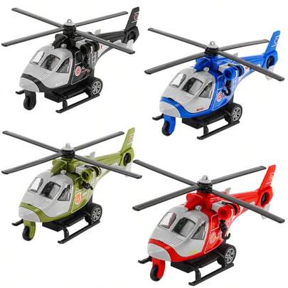 Trending Inertial Helicopter Toy Model - Realistic Military Helicopter - Rescue Helicopter - Mini Fighter Jet Toy - Cool Rotor Design - Indoor Play Toy - Outdoor Chase Toy - Interactive Prop - Aircraft Model Collection - Parent-Child Game Toy - Holiday Birthday Gift