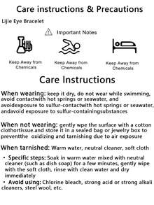 1入組藍色邪眼女士精緻手鍊