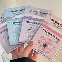 韩国高品质ins风迷你镂空贴纸，防水、耐用、易贴，适用于手部装饰、美甲DIY、薄书装饰、各种节日，也可作为奖励或礼物，颜色随机。 - 彩色 - 查看 5