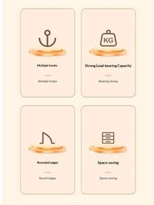 粉色、白色和灰色12钩旋转衣架 - 多功能衣柜收纳架，节省空间的旋转挂钩，适用于悬挂衣物 - 白色 - 查看 4