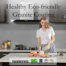 Antiadherente Olla para Leche utensilios de cocina antiadherente con revestimiento de granito 100% libre de PFOA utensilios de cocina sartén antiadherente de piedra 7.1 Pulgadas - Multicolor - Ver 5