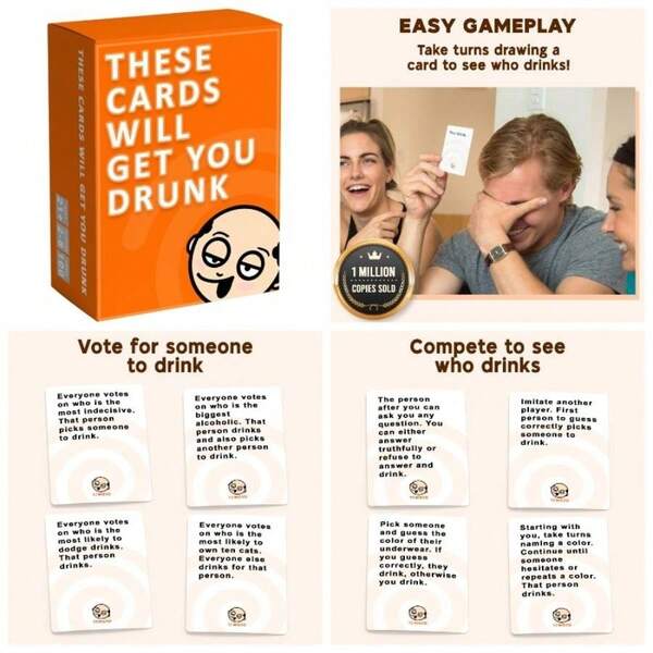 Juego de beber divertido para fiestas de adultos