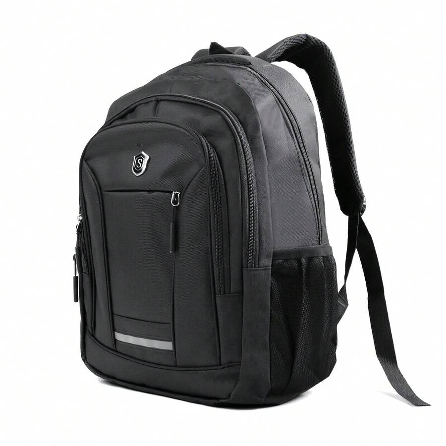 Mochila Para Laptop De 15.6 Pulgadas, Mochila De Viaje Para Laptop, Con Puerto Carga Usb, Ideal Para Negocios, Mejor Mochila Para Escolar, Antirrobo Color Negro - Negro 1663 - Ver 1