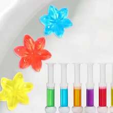 Houseeker-Gel de limpieza de inodoro, fragancia, desodorante para inodoro, herramientas de limpieza de baño con flores - Multicolor - Ver 2