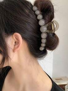 1pc Women's Floral Ribbon Bow Hair Claw Clip, Sweet And Gentle Hair Claw For Updo Hairstyles Hair Accessories Women Hair Clips Fashion Hair Clutch Casual Hair Jaw Clip