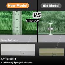 Ivory Fluffy Shag Rug For Bedroom, Soft Plush Shaggy Area Rug For Living Room, Modern Cozy Carpet, Non-Slip Backing, Bonus 4 Rug Grippers Included, Dorm Home Decor, Sizes 4x6 5x7 6x9 8x10 9x12, Tie-Dye Green - Màu xanh đậm nhuộm loang - Xem 10